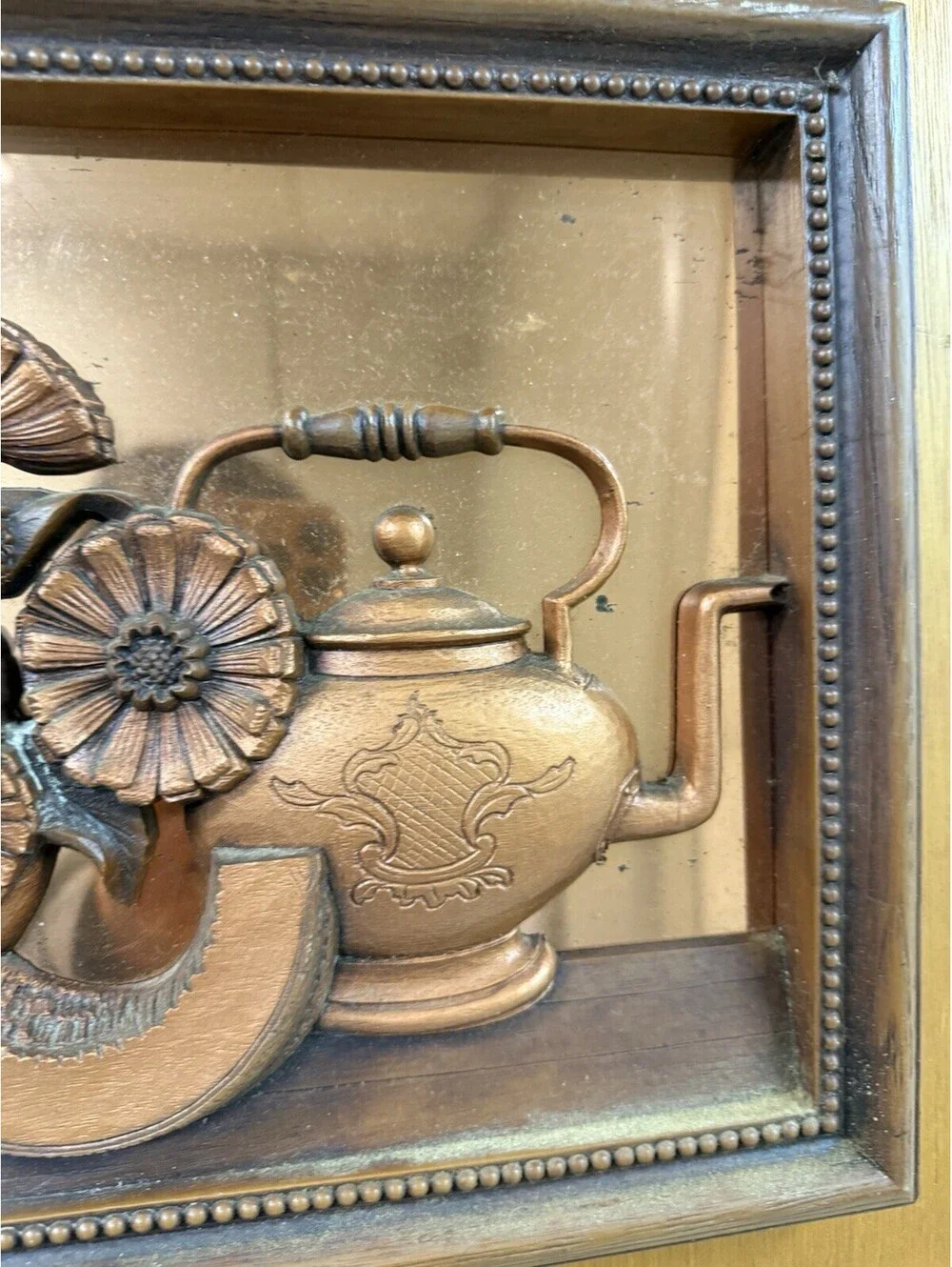 Vintage Coppercraft Guild 3D Copper Art Wall Hanging Still Life Kitchen Decor